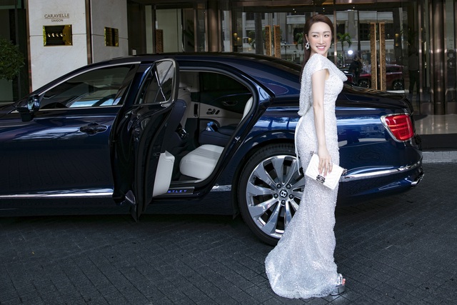 Lý Thuỳ Chang - Bà xã Chi Bảo đi Bentley hơn 20 tỷ đồng dự sự kiện - Ảnh 4.