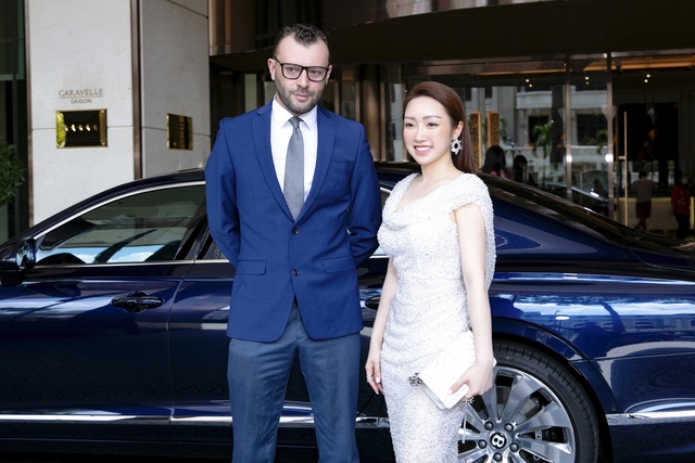 Lý Thuỳ Chang - Bà xã Chi Bảo đi Bentley hơn 20 tỷ đồng dự sự kiện - Ảnh 3.