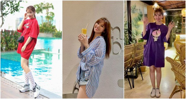 Không phải váy áo cầu kỳ, Hari Won sắm toàn item basic nhưng lại đầy màu sắc, nhờ đó mà hình ảnh của cô lúc nào cũng đáng yêu, nhí nhảnh. Không phải váy áo cầu kỳ, Hari Won sắm toàn item basic nhưng lại đầy màu sắc, nhờ đó mà hình ảnh của cô lúc nào cũng đáng yêu, nhí nhảnh.