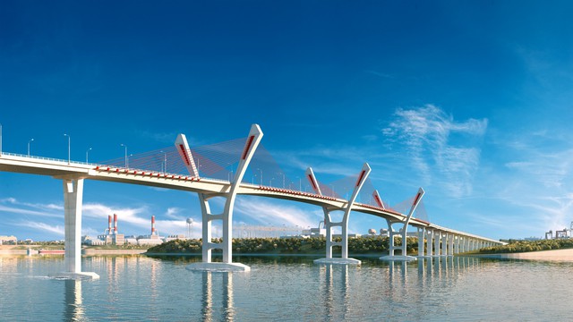  Khởi công cây cầu nối nhịp Hải Phòng - Quảng Ninh - Ảnh 1.