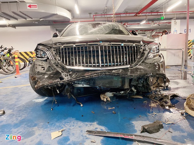 Người lái Mercedes Maybach tông loạt xe trong hầm là bảo vệ tòa nhà - Ảnh 4.