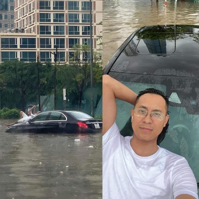 Chân dung người đàn ông bỗng dưng nổi tiếng bất đắc dĩ vì hình ảnh ngồi trên nóc xe giữa mưa ngập ở Hà Nội - Ảnh 2.