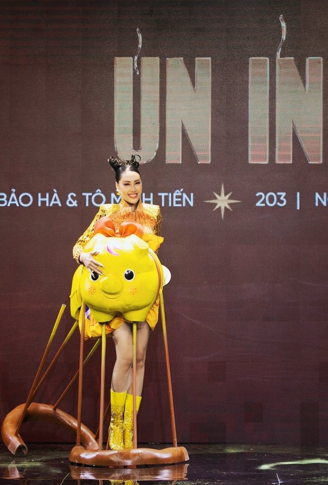 Top những trang phục dân tộc bị chê tơi tả tại Hoa hậu Hoàn vũ Việt Nam 2022 - Ảnh 4.