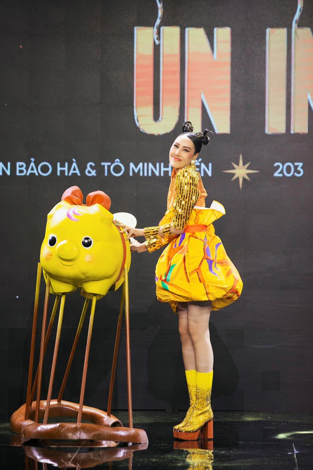 Top những trang phục dân tộc bị chê tơi tả tại Hoa hậu Hoàn vũ Việt Nam 2022 - Ảnh 3.