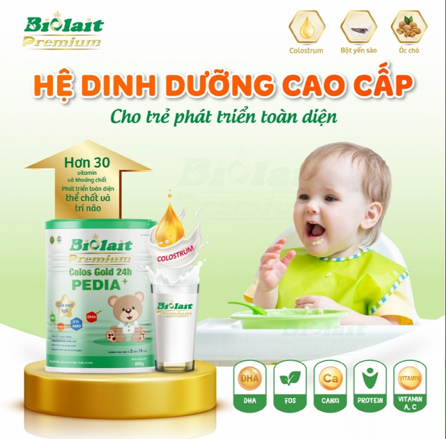 Biolait Premium Colos Gold 24H PEDIA +: Sản phẩm dinh dưỡng được nhiều mẹ Việt tin dùng - Ảnh 1.