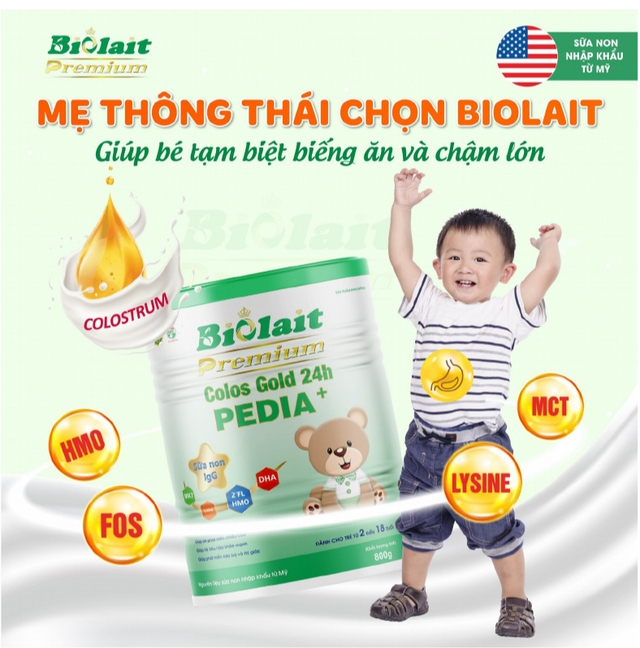 Biolait Premium Colos Gold 24H PEDIA +: Sản phẩm dinh dưỡng được nhiều mẹ Việt tin dùng - Ảnh 4.