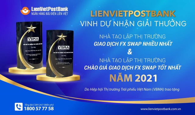LienVietPostBank được vinh danh ở vị trí cao nhất trong giải thưởng Nhà tạo lập thị trường của VBMA năm 2021 - Ảnh 1.