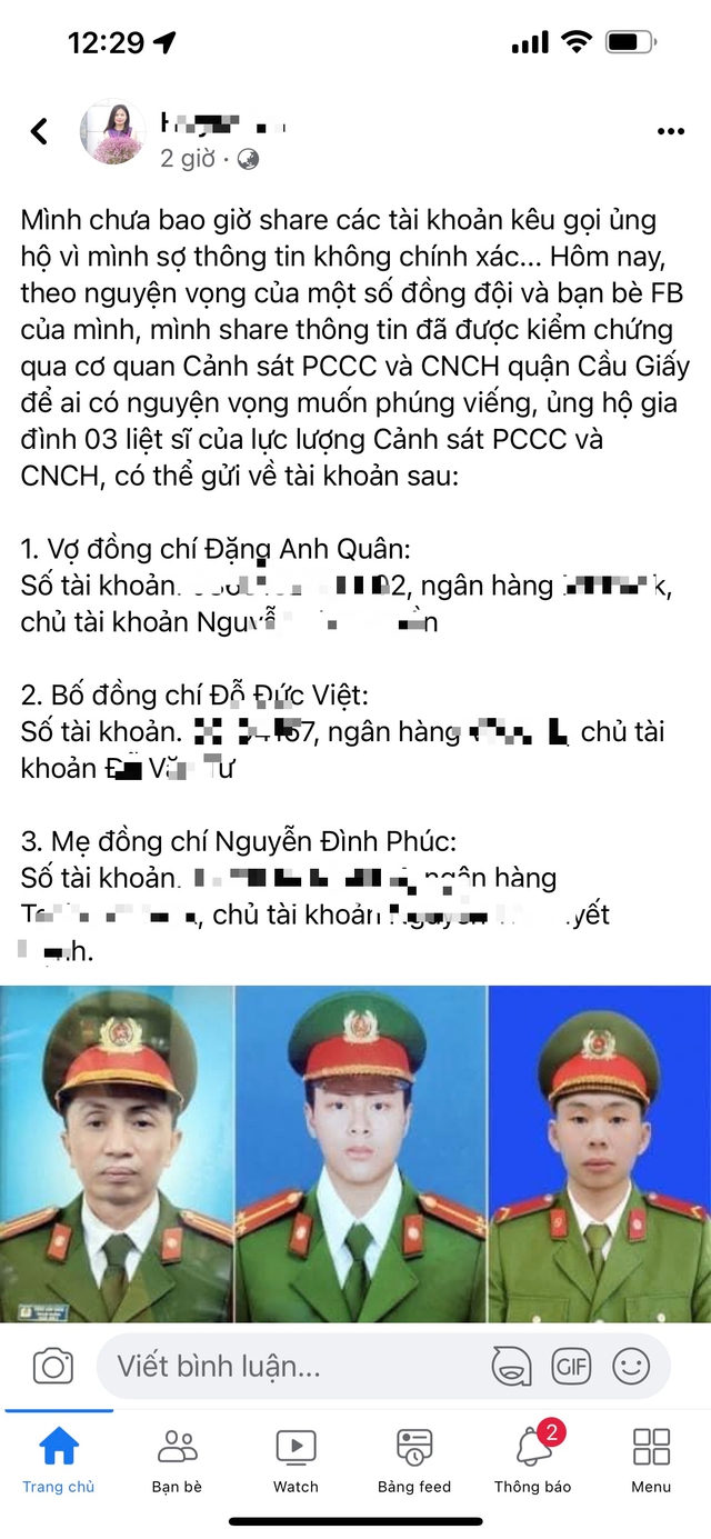 Thực hư thông tin gia đình 3 chiến sĩ kê gọi tiền phúng trên mạng xã hội - Ảnh 3.