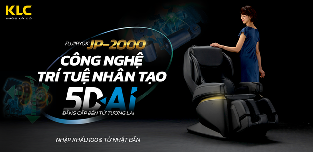 Ghế massage Nhật JP-2000 tích hợp công nghệ trí tuệ nhân tạo AI-5D nâng tầm sức khỏe Việt - Ảnh 2.