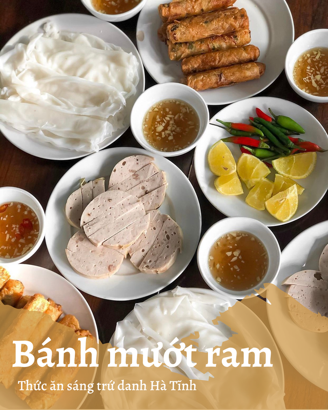 Đến Hà Tĩnh đừng quên thưởng thức món ăn sáng bánh mướt ram trứ danh  - Ảnh 2.