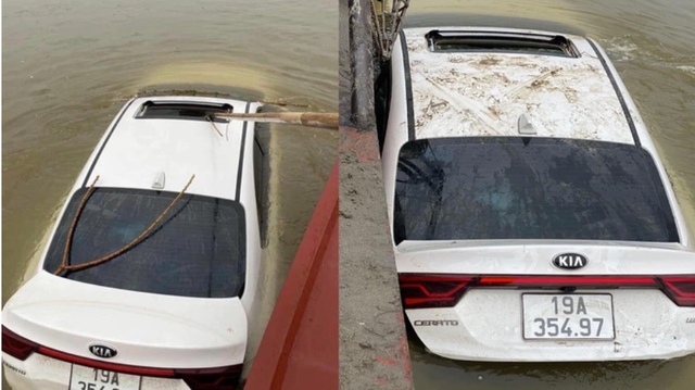 Vụ &ocirc;t&ocirc; Kia Cerato tr&ocirc;i s&ocirc;ng Hồng: Cơ quan chức năng đ&atilde; x&aacute;c định được chủ xe  - Ảnh 2.