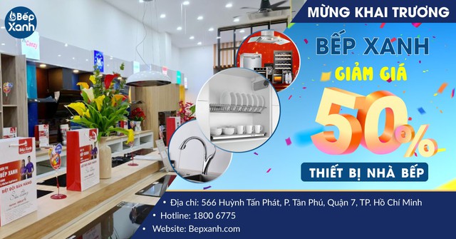 Showroom Bếp Xanh Quận 7 cung cấp tổng thể thiết bị nhà bếp, thiết bị vệ sinh - Ảnh 4.