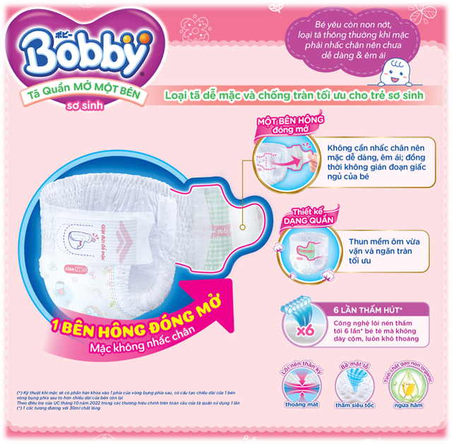 Diana Unicharm ra mắt Tã Quần Mở Một Bên Bobby cho bé sơ sinh – đầu tiên trên thế giới - Ảnh 2.