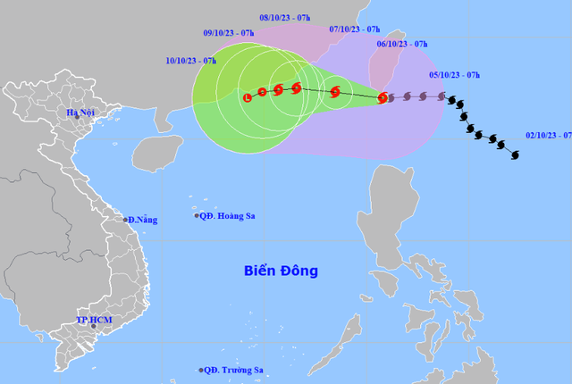 Tin bão mới nhất: Bão Koinu cường độ rất mạnh, đang tiến nhanh vào Biển Đông - Ảnh 3.