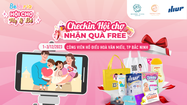 Hàng ngàn phần quà giá trị hấp dẫn được tặng miễn phí tại hội chợ Beberia &quot;Hạnh phúc khi làm mẹ&quot; - Ảnh 2.