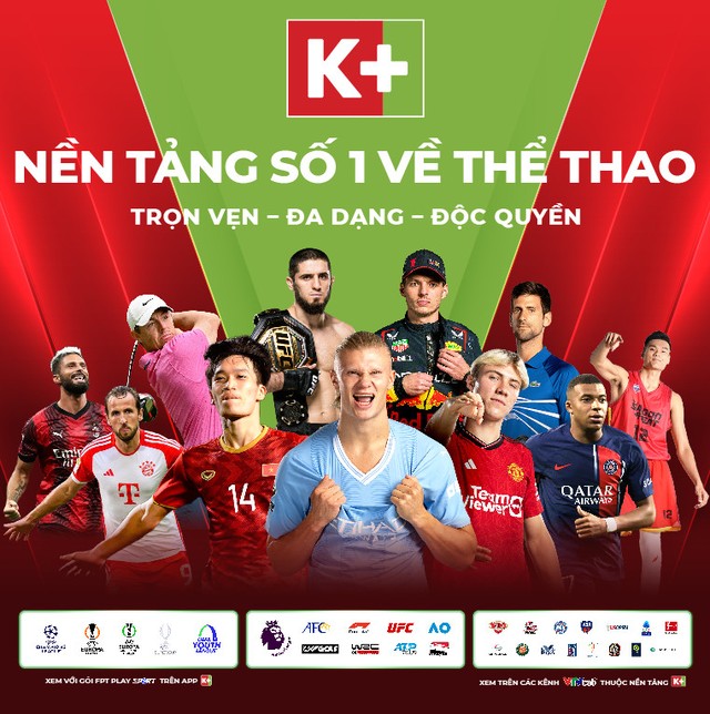 K+ nền tảng số 1 về thể thao tại Việt Nam - Ảnh 1.