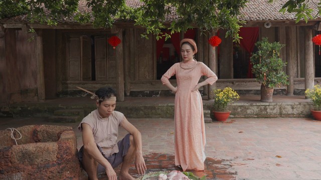 NSND Minh Hằng thích thú vai vợ cả của NSND Quốc Anh trong phim Tết 'Mâm cỗ tất niên' - Ảnh 3.