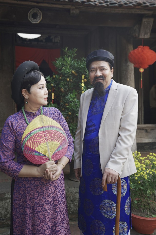 NSND Minh Hằng thích thú vai vợ cả của NSND Quốc Anh trong phim Tết 'Mâm cỗ tất niên' - Ảnh 1.