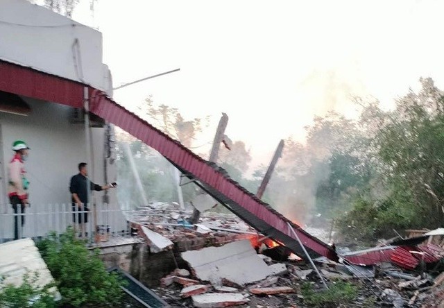 Vụ nổ lớn ở Ninh Bình khiến 2 người tử vong là do chế tạo pháo - Ảnh 1.