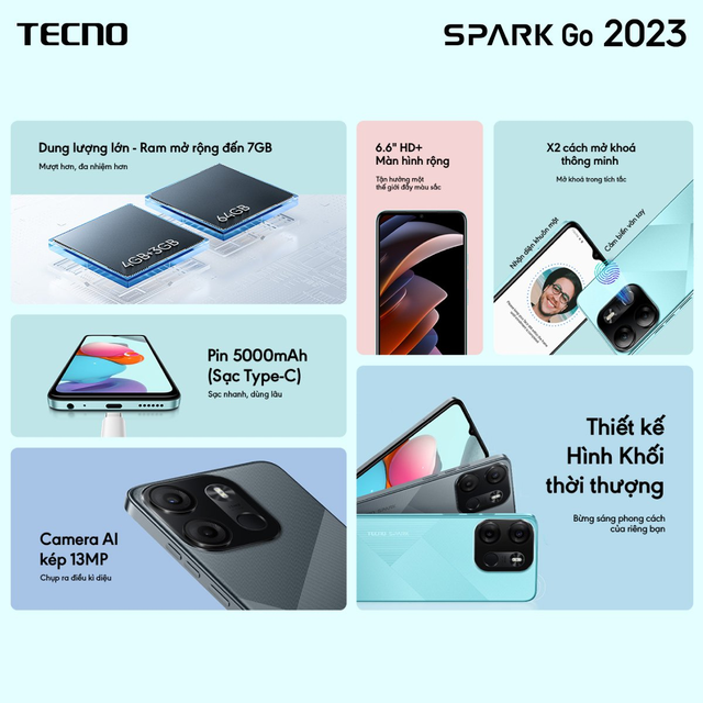 Giá tầm 2 triệu nhưng Tecno Spark Go 2023 cấu hình đủ dùng - Ảnh 1.