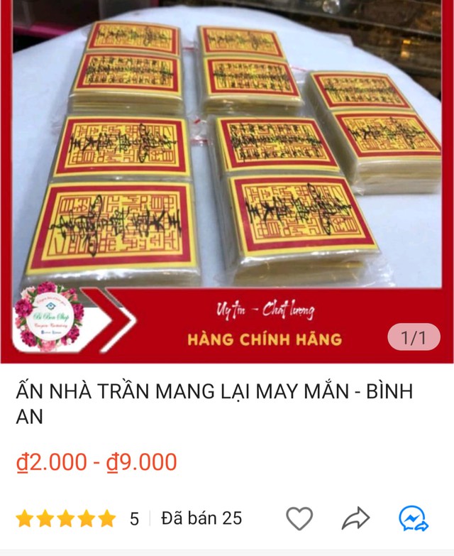 Đua nhau mua ấn nhà Trần mang may mắn, tài lộc qua mạng, chuyên gia phong thủy nói gì? - Ảnh 1.