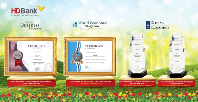 HDBank 'thắng lớn' 4 giải thưởng quốc tế về chất lượng dịch vụ - Ảnh 1.