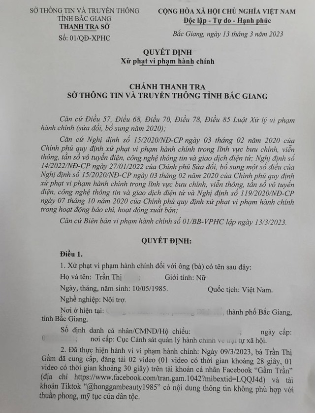 Xử phạt 5 triệu đồng với người phụ nữ đăng clip nhảy phản cảm tại chùa Bổ Đà - Ảnh 2.