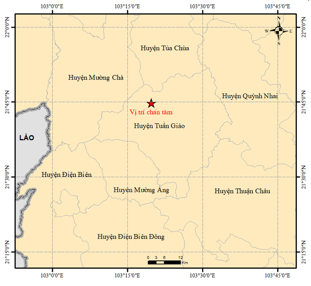  Động đất 3 độ Richter ở Điện Biên - Ảnh 2.