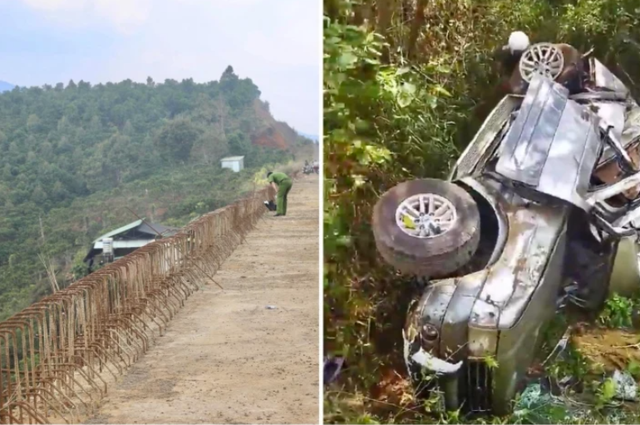 Hé lộ nguyên nhân ban đầu ô tô lao xuống vực ở Lâm Đồng khiến 2 ông cháu tử vong - Ảnh 2.