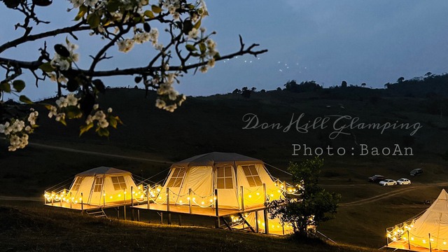 Glamping đòi Đòn chính thức đón khách trải nghiệm cắm trại và chiêm ngưỡng hoa lê trên vùng đất xinh đẹp ẩn mình Na Hang, Tuyên Quang  - Ảnh 7.