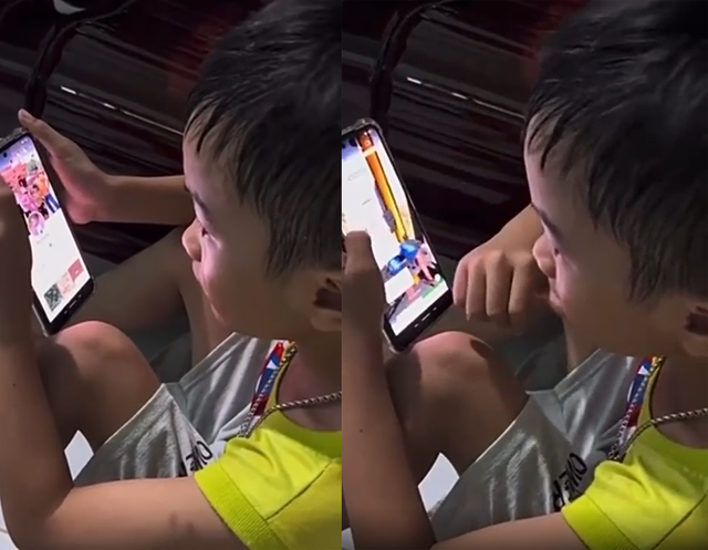 Video: Rơi nước mắt hình ảnh bé trai đọc tin nhắn cuối cùng của mẹ rồi khóc - Ảnh 1.