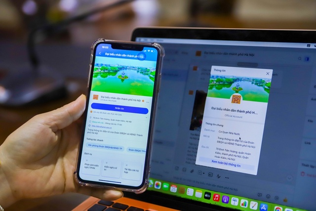 Hà Nội ra mắt trang Zalo phục vụ cử tri và người dân - Ảnh 2.