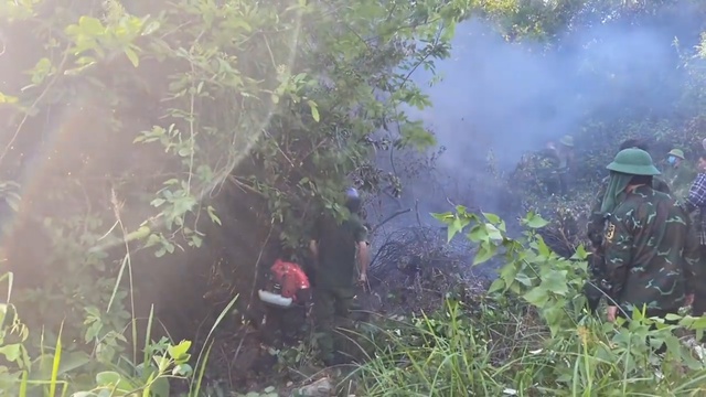 Hàng trăm người nỗ lực khống chế cháy rừng ở Hà Tĩnh - Ảnh 10.