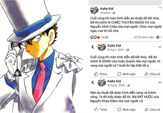 &quot;Kaito Kid&quot; trở lại, mập mờ chuyện đoán đề thi văn tốt nghiệp THPT 2023 - Ảnh 2.