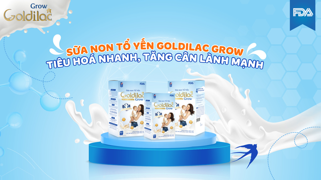 Sữa non tổ yến Goldilac Grow: giúp trẻ tăng cân và tăng cường miễn dịch - Ảnh 1.