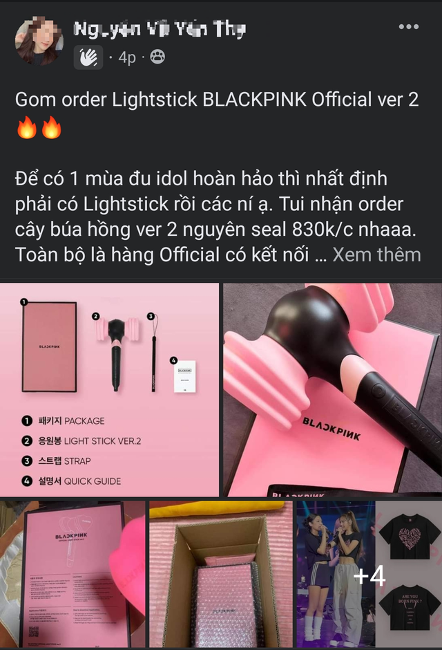 Nhóm nhạc BLACKPINK chưa được cấp phép biểu diễn tại Hà Nội, chợ mạng rầm rộ bán lightstick giá chat - Ảnh 3.