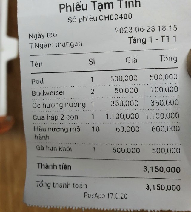 Xử phạt 4 triệu đồng quán ăn ở phố cổ Hà Nội sau lùm xùm nam thanh niên phải trả hóa đơn trên trời khi đi ăn cùng bạn gái mới quen - Ảnh 3.