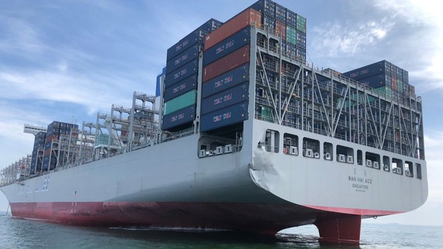 Tàu container va chạm tàu hàng làm gãy một đoạn cầu cảng tại Cái Mép - Ảnh 3.