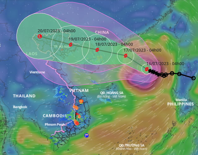 Tin bão mới nhất cơn bão số 1 ảnh hưởng lớn đến miền Bắc nước ta - Ảnh 2.