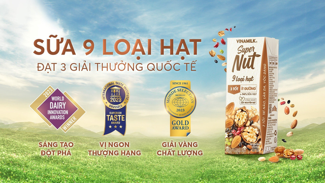 3 giải thưởng quốc tế - sữa 9 loại hạt Vinamilk Super Nut - Ảnh 1.