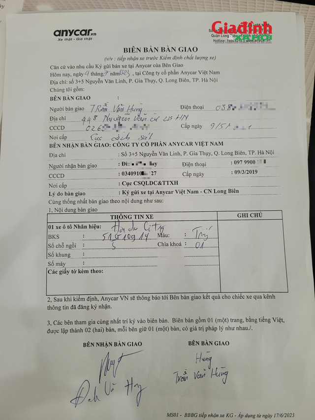 Vụ mua xe Honda City ở Anycar bị tua công-tơ-mét: Showroom nhận ký gửi 'phủi' được trách nhiệm? - Ảnh 4.