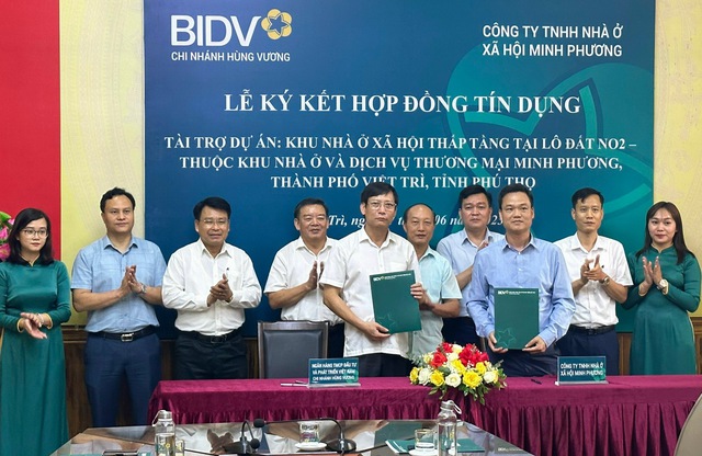 BIDV: Ngân hàng đầu tiên ký hợp đồng tín dụng tài trợ dự án nhà ở xã hội theo Gói 120 nghìn tỷ đồng - Ảnh 1.