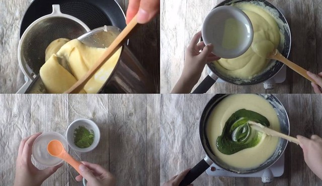 cách làm bánh trung thu lava trà xanh tại nhà