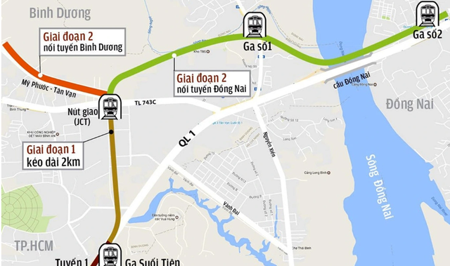 Nghiên cứu xây thêm 18,3km metro số 1 về Đồng Nai - Ảnh 2. Nghiên cứu xây thêm 18,3km metro số 1 về Đồng Nai - Ảnh 2.