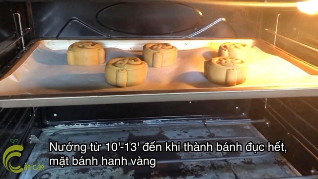 cách làm bánh trung thu nhân cốm dừa