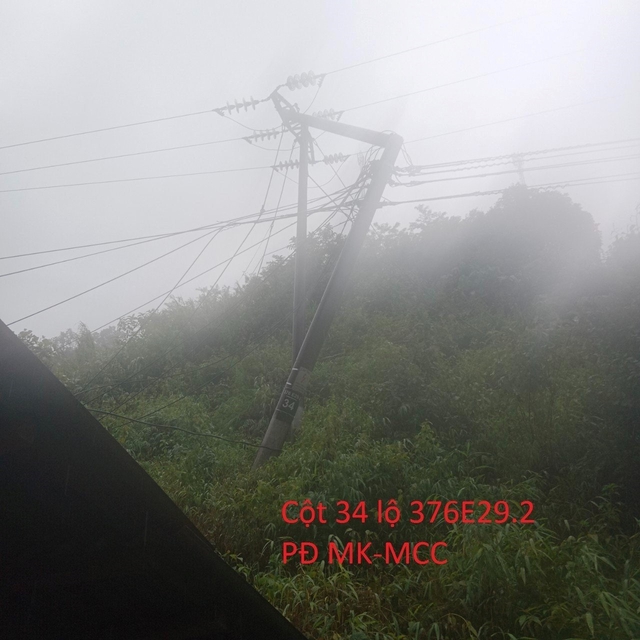 Mưa lũ gây nhiều sự cố lưới điện ở các tỉnh miền núi phía Bắc - Ảnh 2.