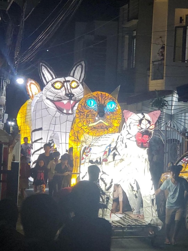Lâm Đồng: Xuất hiện dàn mèo ‘giang hồ khét tiếng’ trong Lễ hội Trung thu khiến cộng đồng mạng choáng ngợp - Ảnh 2.
