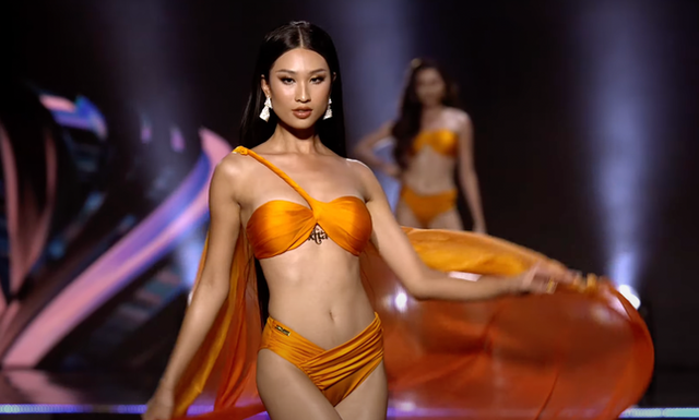 Top 18 Miss Universe Vietnam 2023 'đốt cháy' sân khấu đêm chung kết với phần thi áo tắm - Ảnh 6.