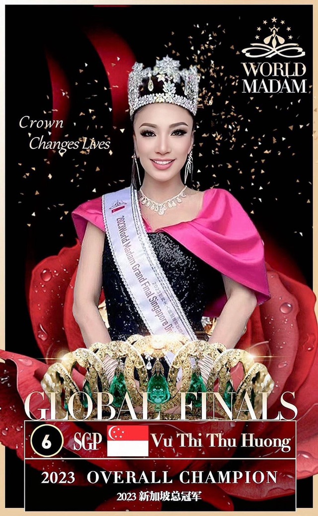 Người đẹp gốc Tuyên Quang giành vương miện World Madam Singapore 2023 - Ảnh 3.
