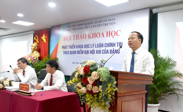 Ph&aacute;t triển khoa học l&yacute; luận ch&iacute;nh trị theo quan điểm Đại hội XIII của Đảng

 - Ảnh 13.